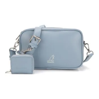 KANGOL Synthetic Leather Shoulder Bag Crossbody Bag Regular Women's Blue