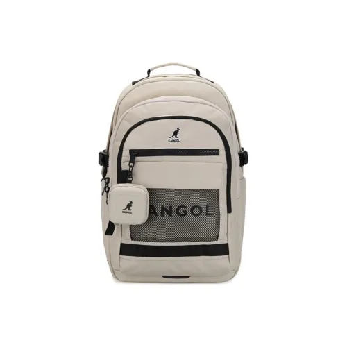 KANGOL Nylon Backpack Unisex Beige
