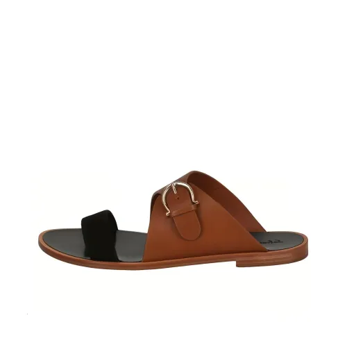 FERRAGAMO GANCINI Casual Slippers 1.5cm Women's Brown