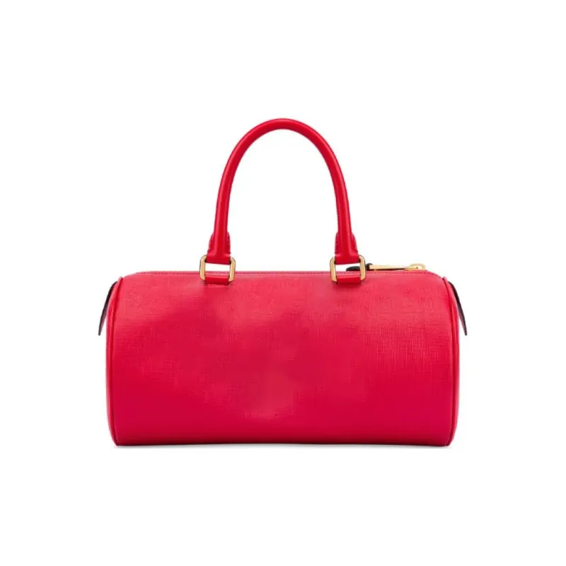MOSCHINO Polyurethane Travel Bags Shoulder Bag Crossbody Bag Handbag Women's Red-3
