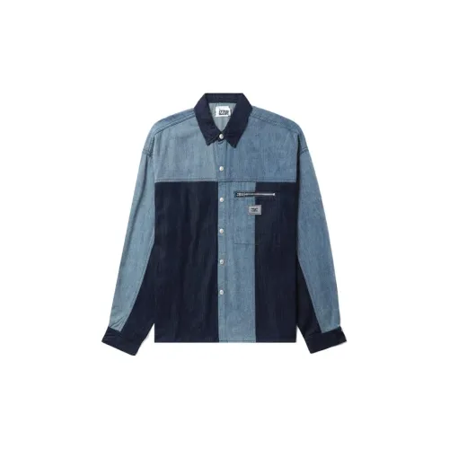 Izzue Shirts Men NYX/Navy Cyan