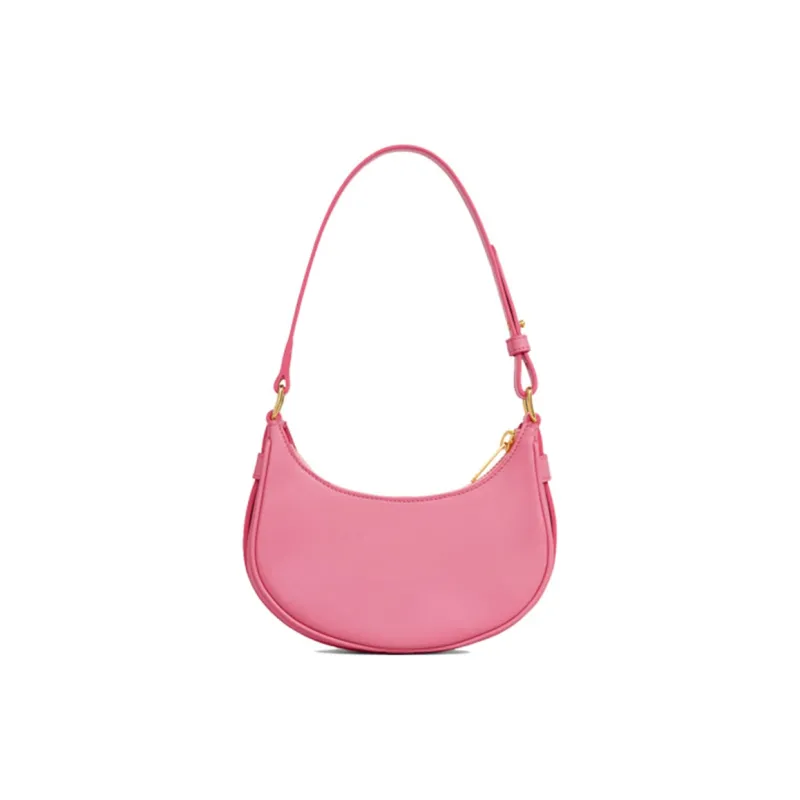 CELINE Smooth Cow Leather Handbag, Shoulder Bag, Handbag, Shoulder Bag Women's Vibrant Pink-2
