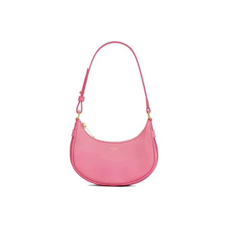 CELINE Smooth Cow Leather Handbag, Shoulder Bag, Handbag, Shoulder Bag Women's Vibrant Pink-0