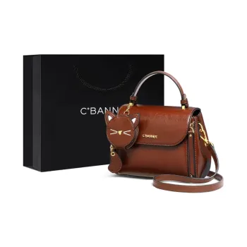 C°BANNER Cow Split Leather Bonded Synthetic Leather Crossbody Bag Handbag Shoulder Bag Regular Women's Ecru