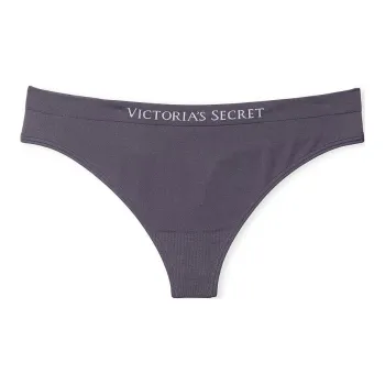 Victoria's Secret SEAMLESS Seamless Thong Panty/Tornado Grey Underpants Women's 1 Pack Purple