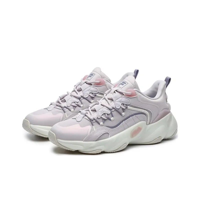 FILA Jagger Ⅱ Cushioning Anti Slip And Wear Resistant Low Top Casual Shoes Women's Purple Gray-2