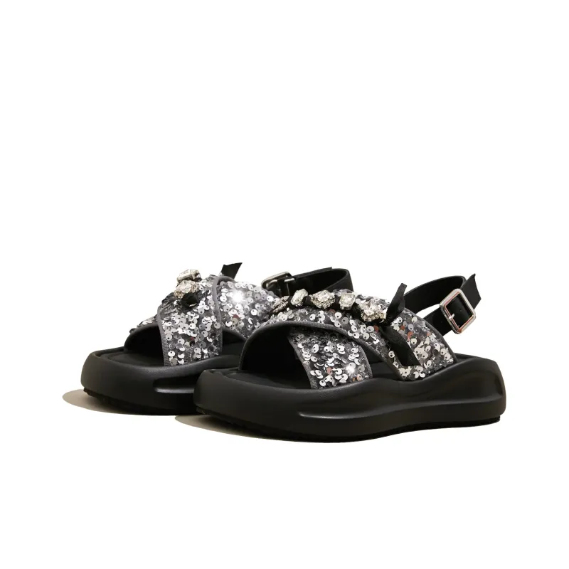 SNOWELF Strap Sandals 4cm Women's-3