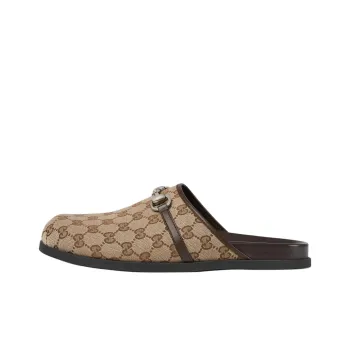 GUCCI Mule 'Horsebit Beige Ebony'