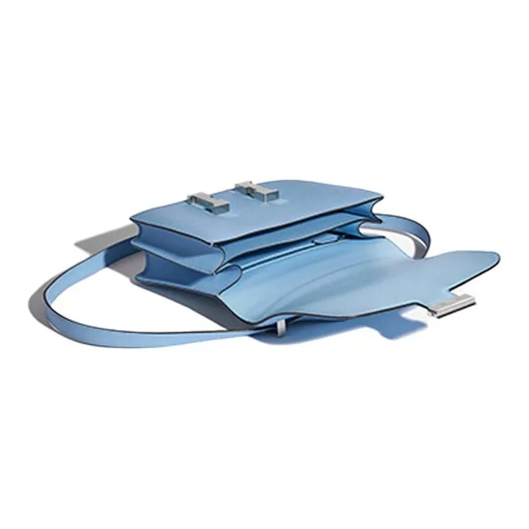 HERMES Constance Epsom Leather Shoulder Bag Crossbody Bag Mini Women's 7N Celeste Sky Blue-3