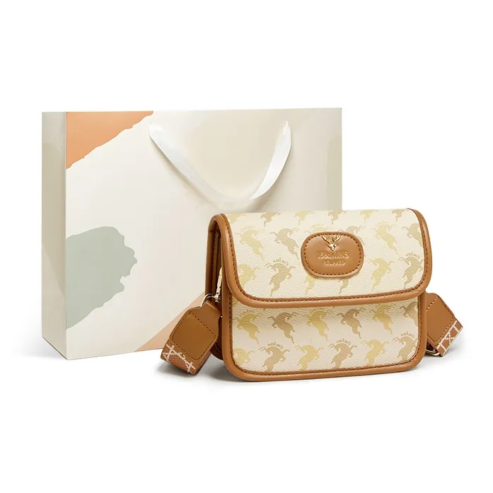 15 MINS PVC Small Square Bag Shoulder Bag Regular Women's Coffee/Beige Yellow-5
