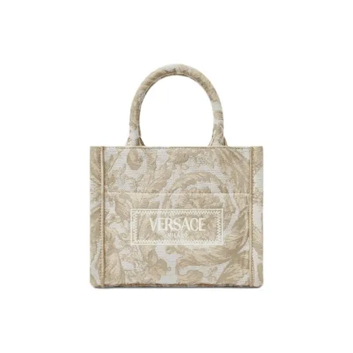 FANSIZHE Barocco Jacquard Canvas Bag, Tote Bag, Shopping Bag, Handbag Extra Small Women's Beige