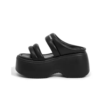 Milan Love Song Quiet Slip-Resistant Quick Dry Slide Slippers Women's Black