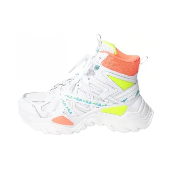 FILA ELECTROVE 2 HIGH Anti-Slip Wear-Resistant Mid-Top Casual Shoes Women's White