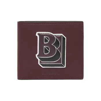 Burberry Leather Wallet Men's Deep Chestnut
