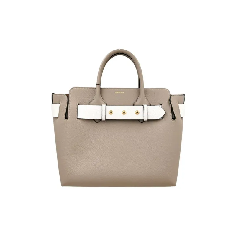 Burberry Cow Leather Shoulder Bag Crossbody Bag Handbag Small Size Women's Gray-0