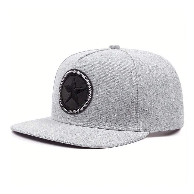 AAJF Cotton Street Embroidered Pattern Star Hip Hop Sun Baseball Cap Unisex-1