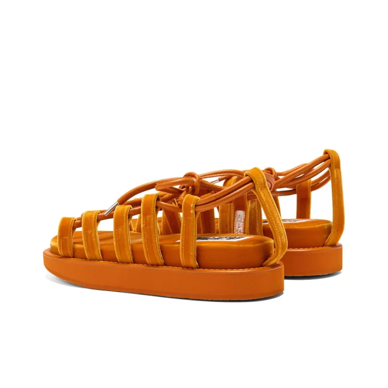 Onitsuka Tiger TIGER WARAJI Beach Sandals Unisex Orange-3