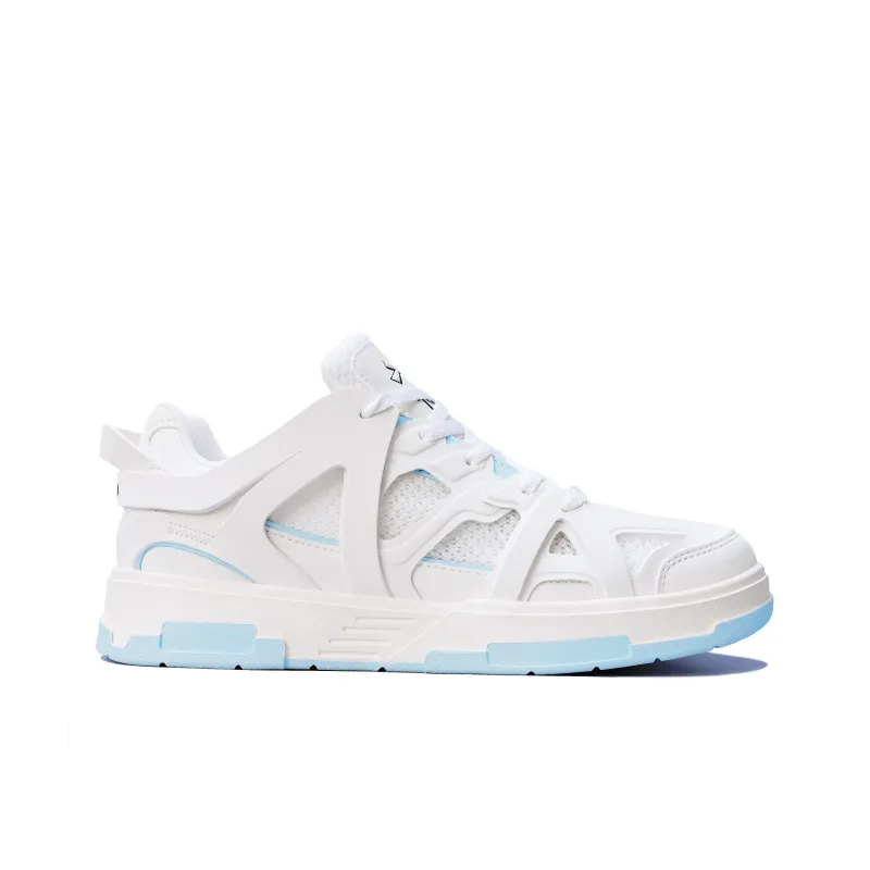 Same way Chu Ce Series Skateboard Shoes Unisex Low Top White/Blue-2