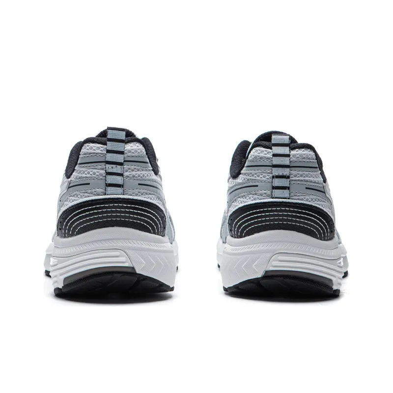 LiNing Shake 1.5 Cushioning Slip Resistant And Abrasion Resistant Low Top Running Shoes Women's White Gray-5