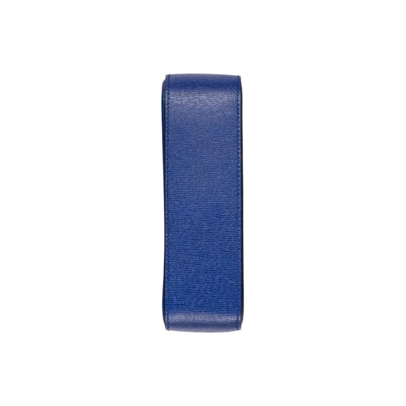 GUCCI Leather Crossbody Bag, Shoulder Bag Men's Blue-4