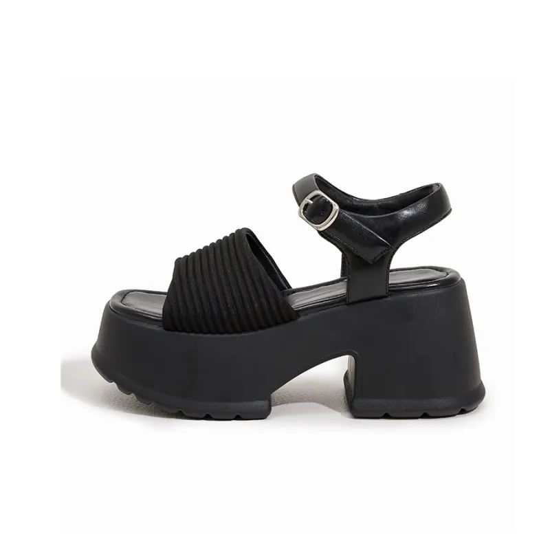 Milan Love Song Roman Sandals 8.5 Cm Women's Black-0