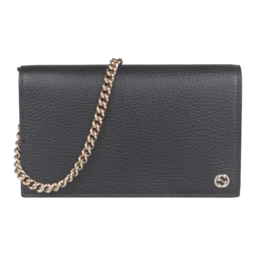 GUCCI Cow Leather adiZero Bag Wallet Shoulder Bag Crossbody Bag Women's Black