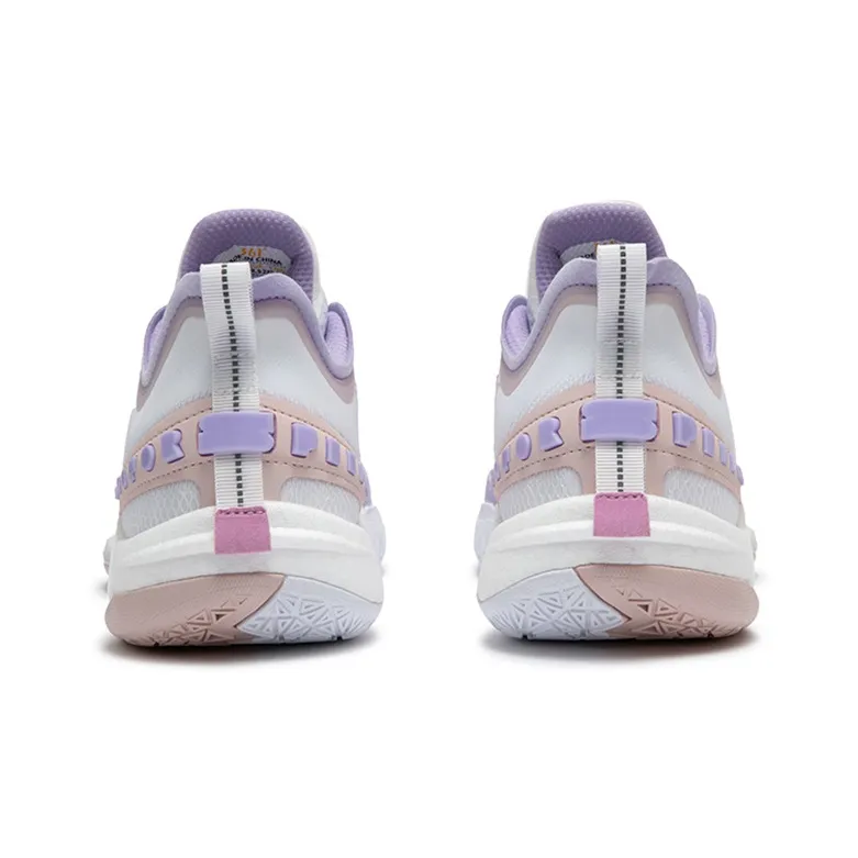 361° BIG3 5.0 Quick PRO Basketball Shoes Men Low Top 361 Degrees White/Digital Lavender-3