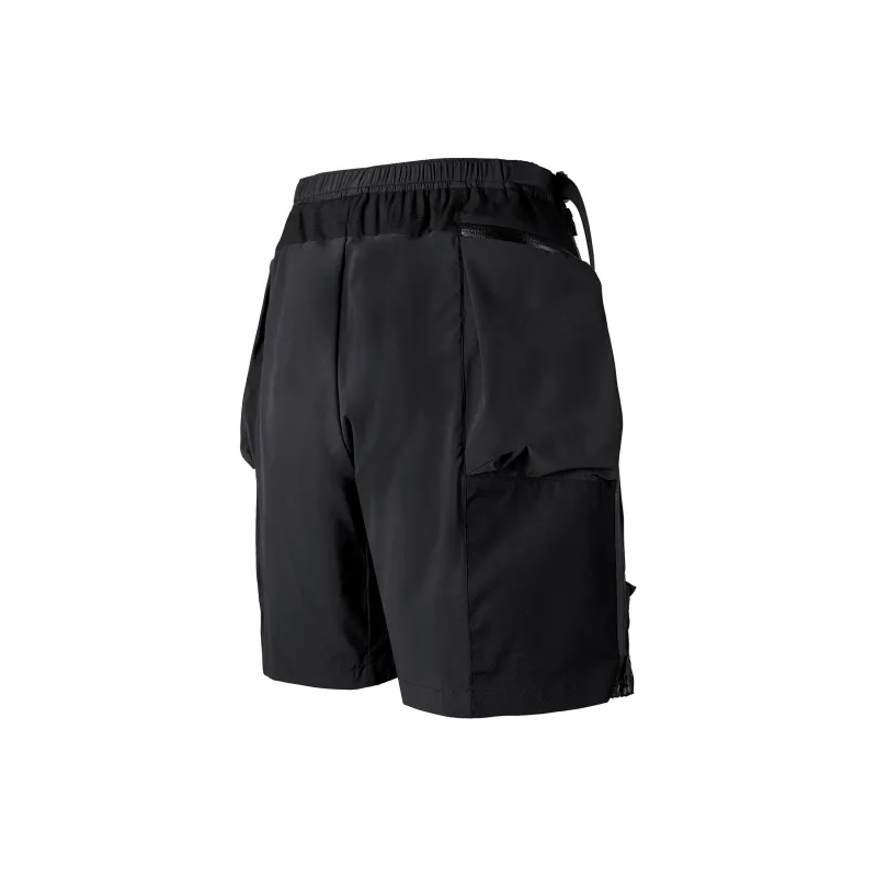 REINDEE LUSION Cargo Shorts Unisex Black-3