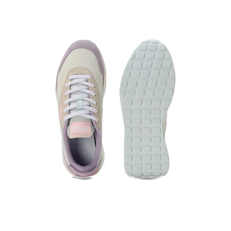 PUMA Cruise Rider Silk Road Slip-Resistant Low-Top Casual Shoes Women's Beige Purple-3