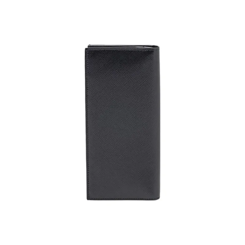 PRADA Saffiano Leather Wallet Men's Black-2