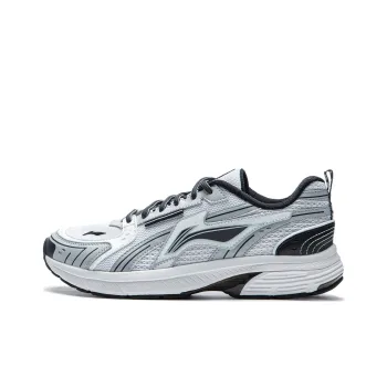 LiNing Shake 1.5 Cushioning Slip Resistant And Abrasion Resistant Low Top Running Shoes Women's White Gray