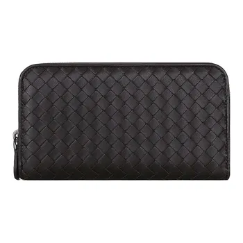 Bottega Veneta Sheepskin Clutch Women's Dark Coffee