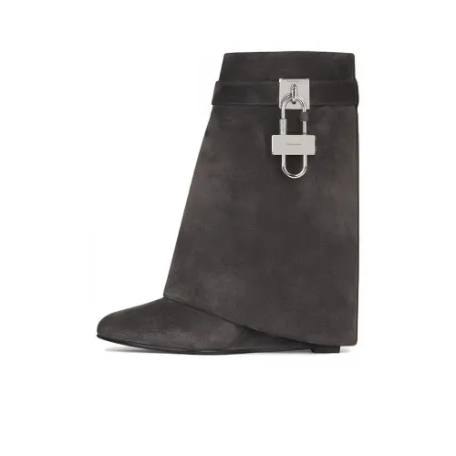 Givenchy Shark Lock Ankle Boots Women's Gray