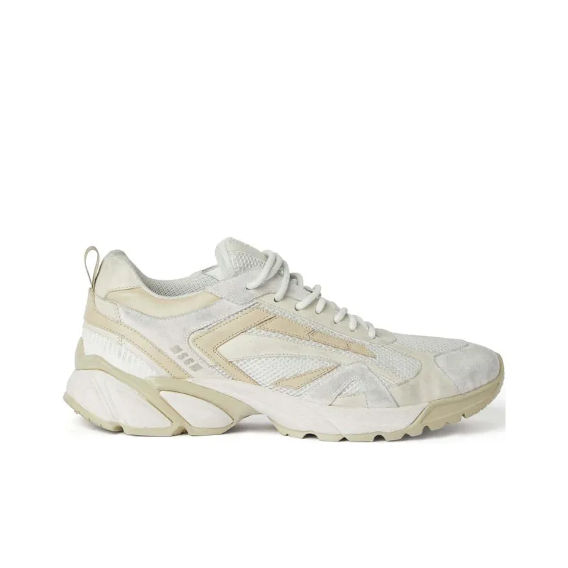 MSGM Vulcano Distressed Sneakers-1