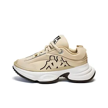 Kappa Anti Slip And Wear Resistant Height Increasing Low Top Chunky Sneakers Women's Khaki