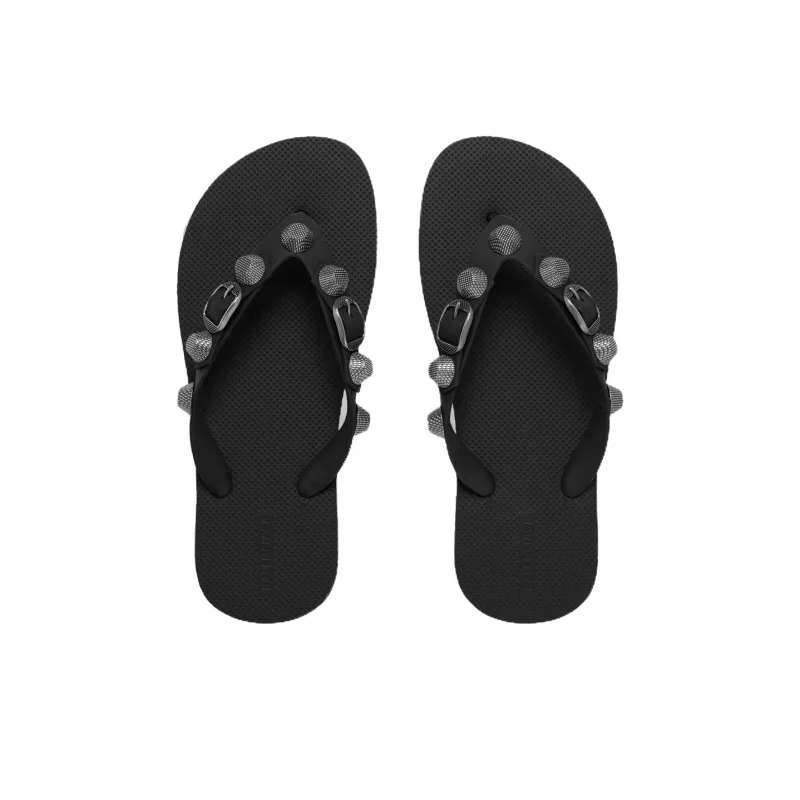 Balenciaga Cagole Thong Sandals 'Black' Women's-5