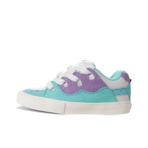 Ollieskate Skateboard Shoes Unisex Low-Top Blue/Purple