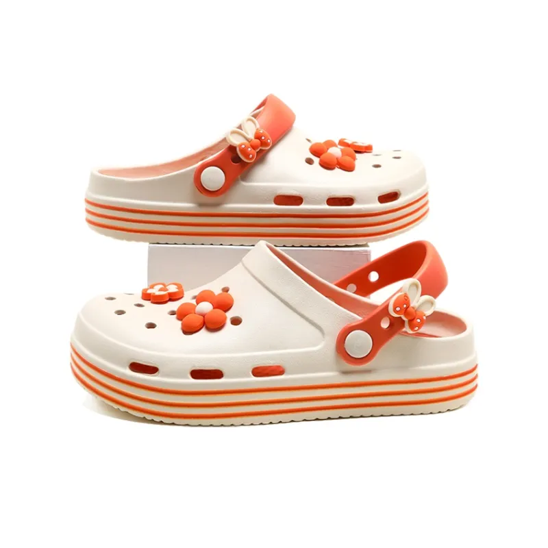 EXULL Q Clogs Women's Beige Yellow-2