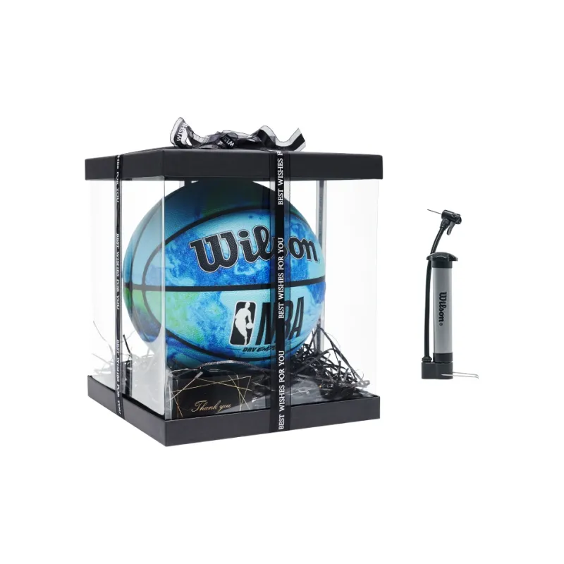 Wilson NBA PU Basketball Blue Size 7 Ball Training Unisex-4