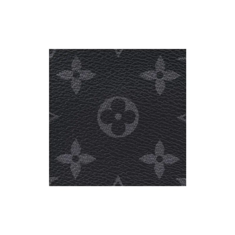 LOUIS VUITTON Coated Canvas With Leather Trim Toiletry Bag Trumpets Men's Black-4