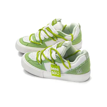 MINISO Low Top Skateboard Shoes Unisex Avocado Green