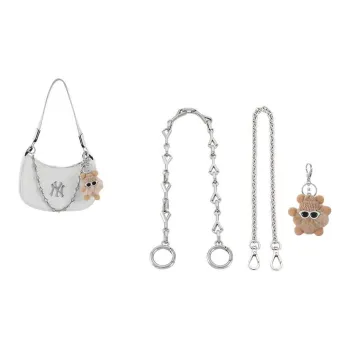Lan Bao Fan Alloy, Metal Bag Strap Women's Silver