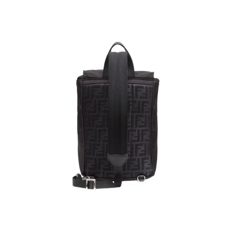 FENDI Fendiness Polyamide Crossbody Bag Shoulder Bag Men's Black-1