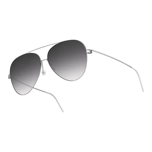 LINDBERG Aviator Sunglasses Unisex Silver
