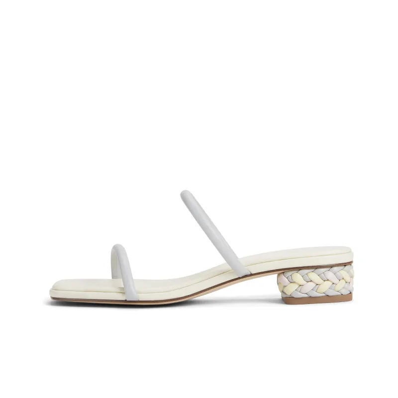 CHARLES&KEITH Composite Sole Slide Slippers 3.6cm Women's White/Multi Composite Color/Brown-5