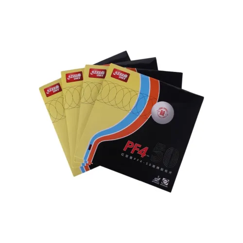 DHS PF4 Table Tennis Rubbers Sponge Inverted Rubber Quick Attack Compatibility Advanced Model, Adults