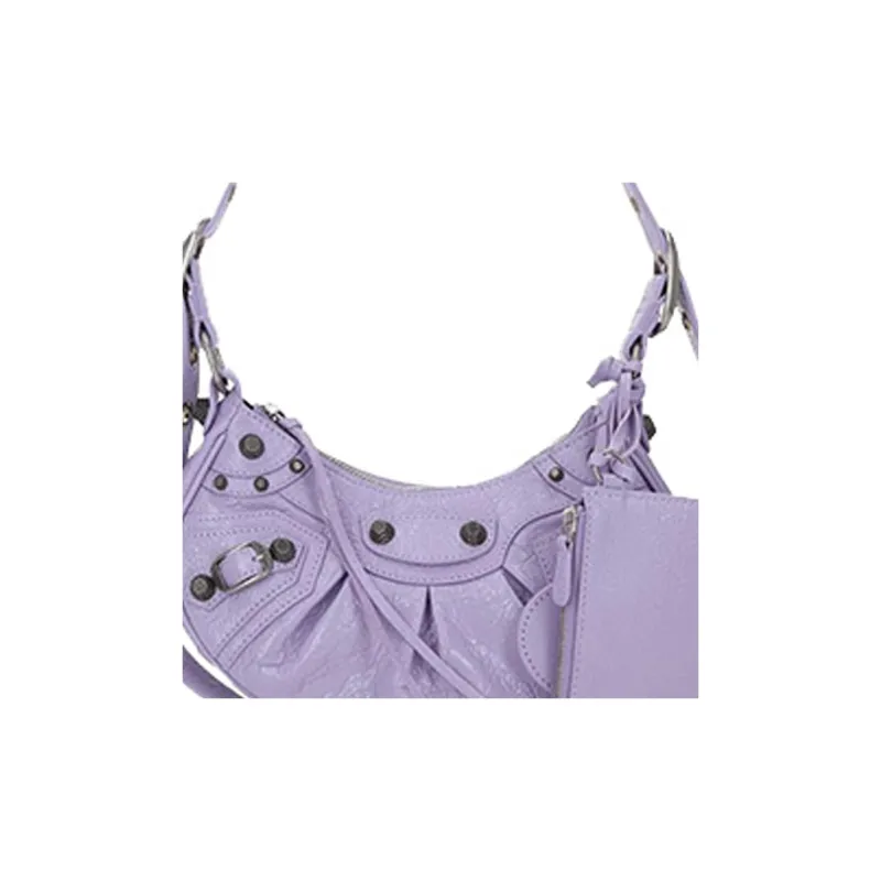 Balenciaga Le Cagole Shoulder Bag Xs Lilac-3