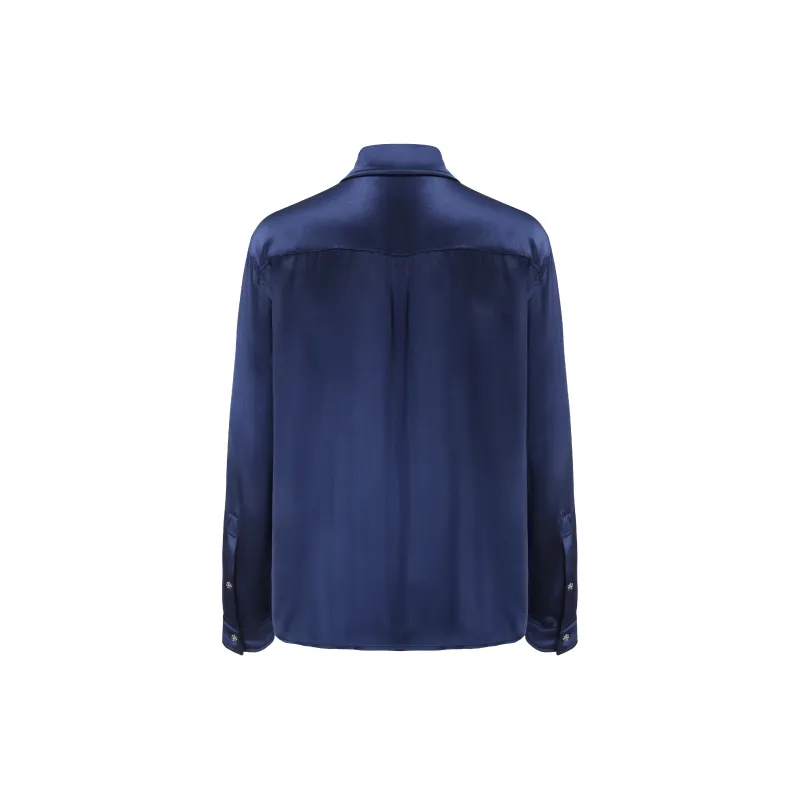 GALLIANO LANDOR Shirt Unisex Midnight Blue-1