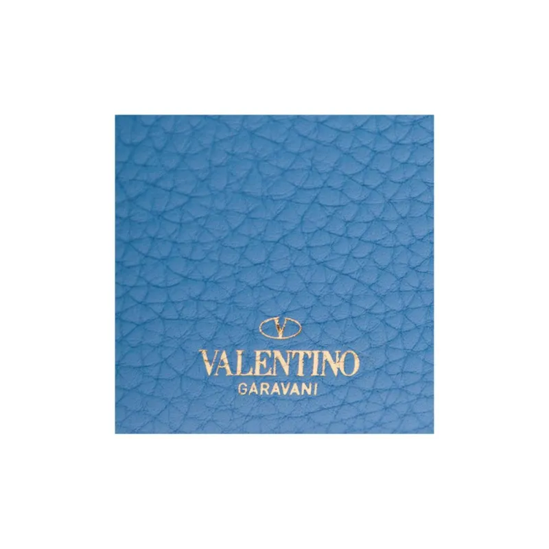 Valentino Rockstud Calfskin Shoulder Bag Crossbody Bag Mini Women's Blue-4