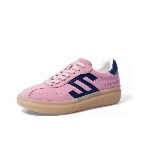 ZSAZSAZSU Casual Shoes Women's Low-Top Mousse Pink